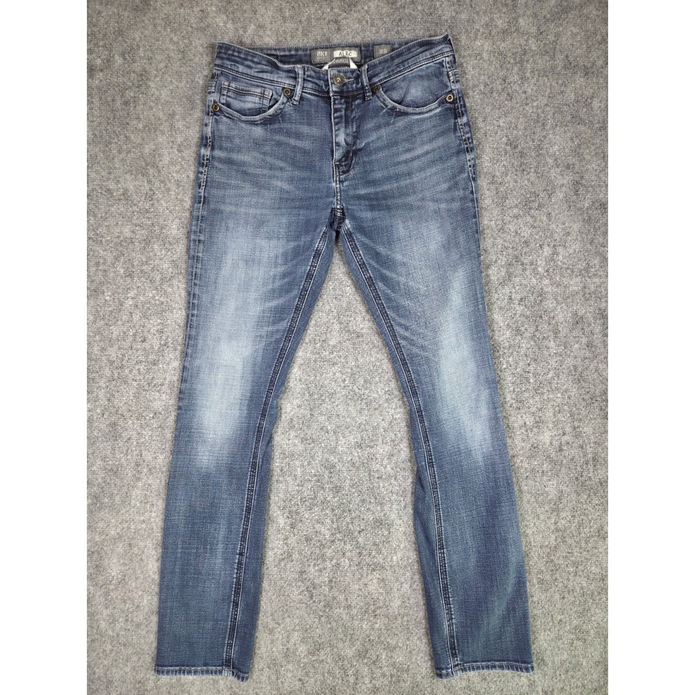 BKE Alec Skinny Jeans Mens 31R Blue Medium Wash‎ Stretch Denim